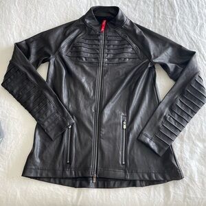 Spanx By Sara Blakely Faux Leather Moto Jacket